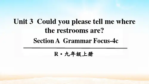 人教版九年级英语上册Unit3 Section A  Grammar Focus-4c