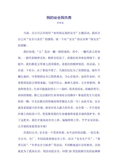 我的安全我负责
