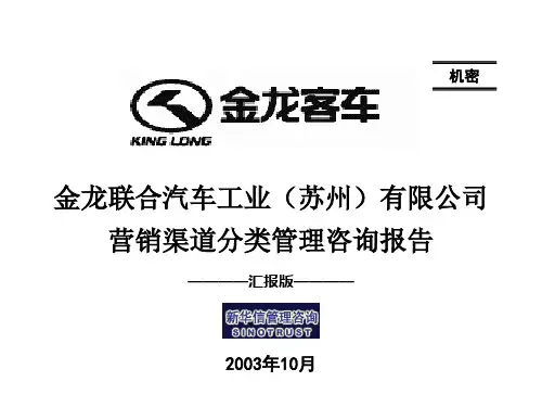 苏州金龙营销渠道分类管理咨询报告(汇报版)-031026