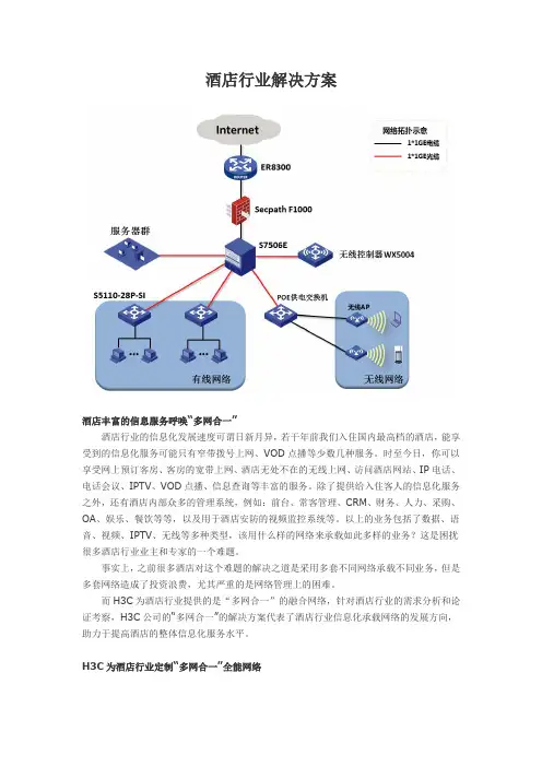 酒店行业解决方案