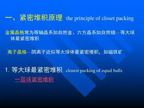 第九章晶体化学