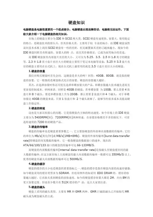 硬盘知识
