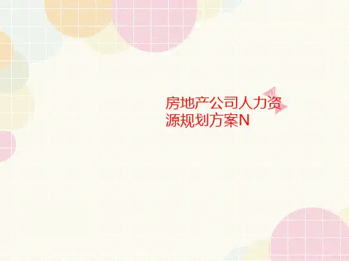 房地产公司人讲义力资源规划方案N