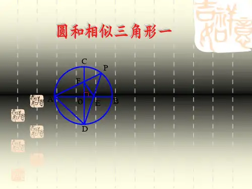 圆中相似三角形