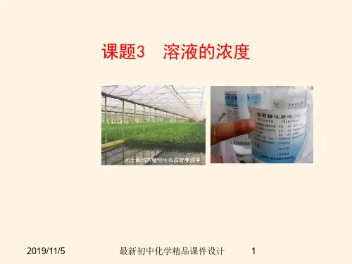 人教版初中化学九年级下册《9课题3溶液的浓度》PPT课件 (4)