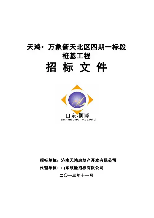 房地产桩基施工招标文件