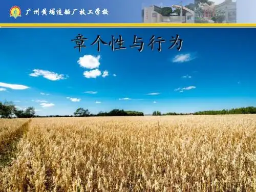个性与行为培训讲义(PPT 51张)