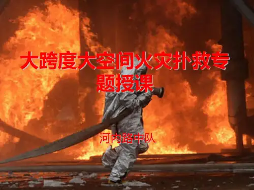 大跨度大空间火灾扑救专题授课 ppt课件