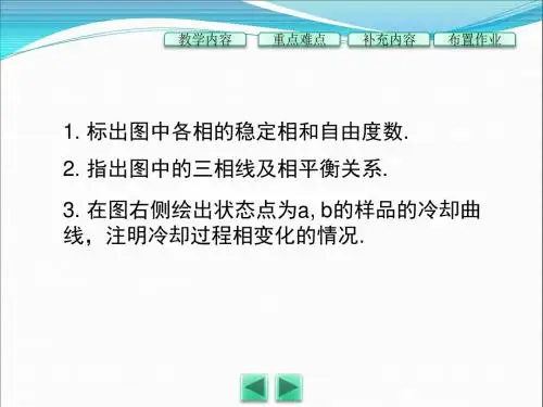 相图补充题(第五版上)