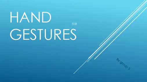 hand gestures