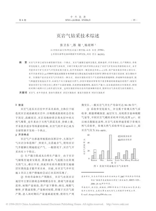 页岩气钻采技术综述