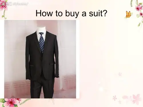 How to buy a suit