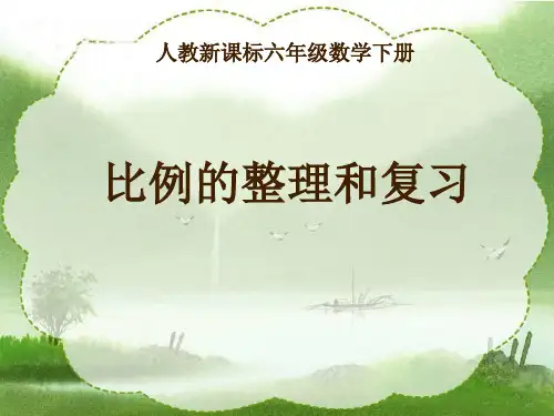 《比例的整理和复习》PPT课件