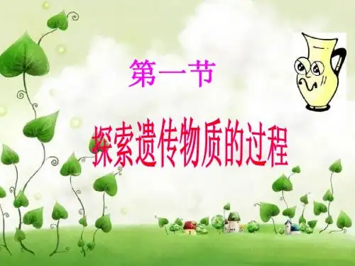 探索遗传物质的过程
