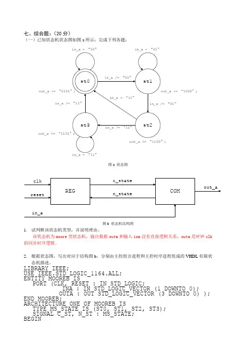 状态机考卷练习