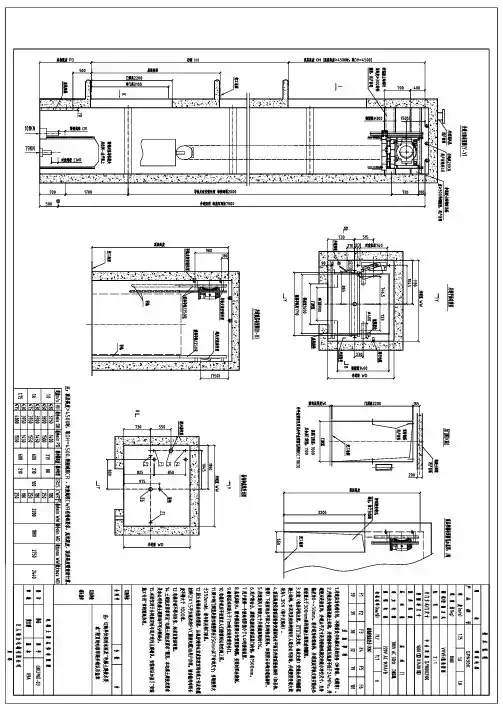 巨人通力无机房电梯1000KG土建总体布置图