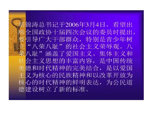 知荣辱明是非主题班会总结共25页