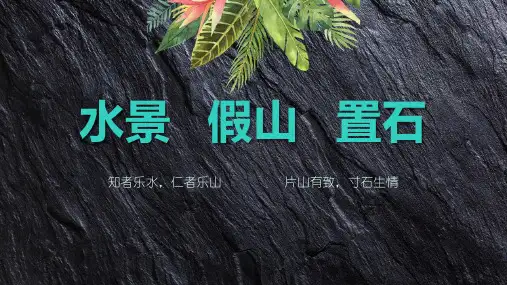 水景 假山 置石