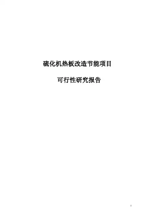 硫化机热板改造节能项目可行性研究报告