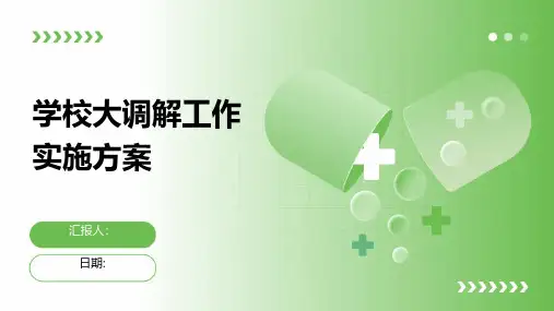学校大调解工作实施方案