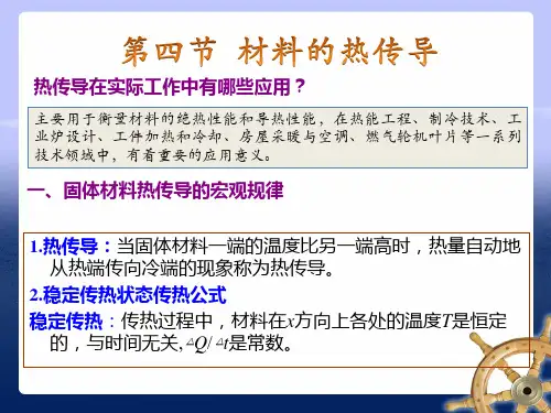 1.4材料的热传导(材料物理性能)解析