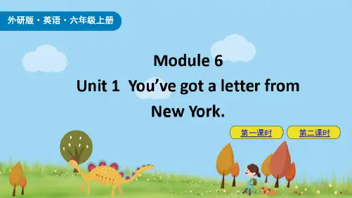 外研版(三起)六年级英语上册Module6Unit1精品课件