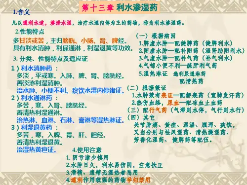 第13章,利水渗湿药