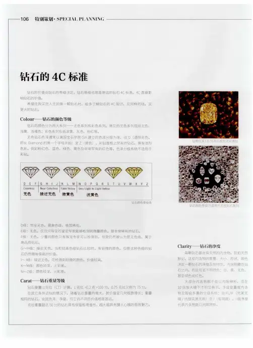 钻石的4C标准 2