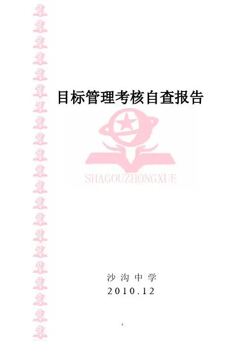 目标管理考核自查报告