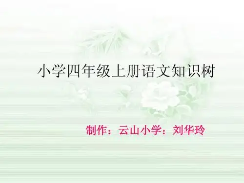 刘华玲四年级语文上知识树