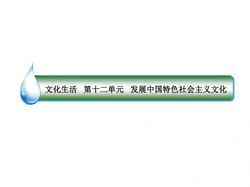 2019年高考思想政治一轮复习课件：12-28 走进文化生活