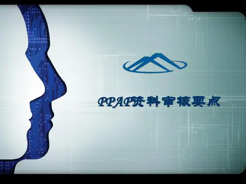 PPAP资料审核要点 PPT