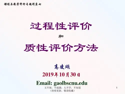过程评价-PPT文档资料