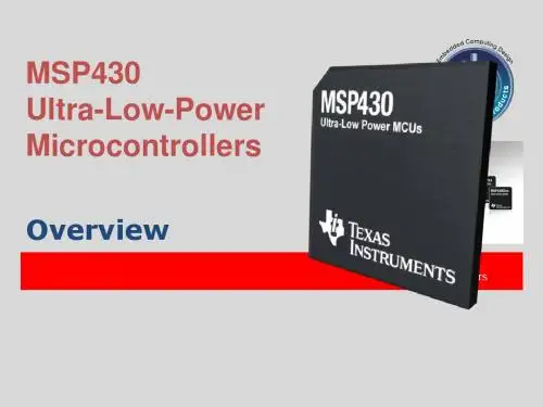 MSP430_ValueLine_Overview