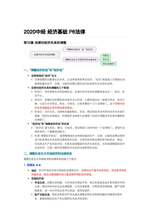 2020中经_经济基础_P6法律