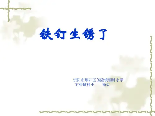 2铁钉生锈了