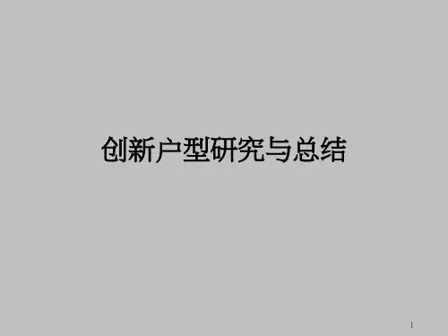 创新户型研究与总结(典型案例)