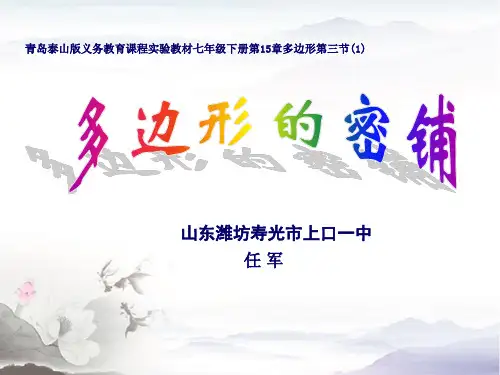 教育部参赛——《多边形的密铺》讲课课件_任军——