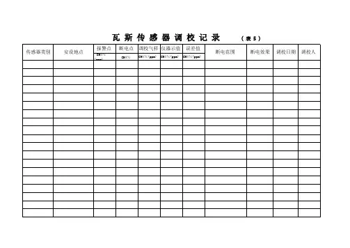 调校记录