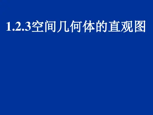 1.2.3斜二测画法——直观图