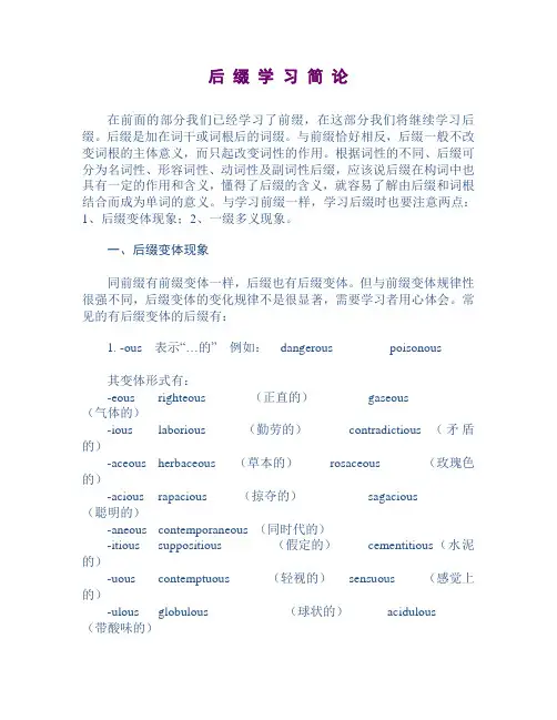 后缀学习简论