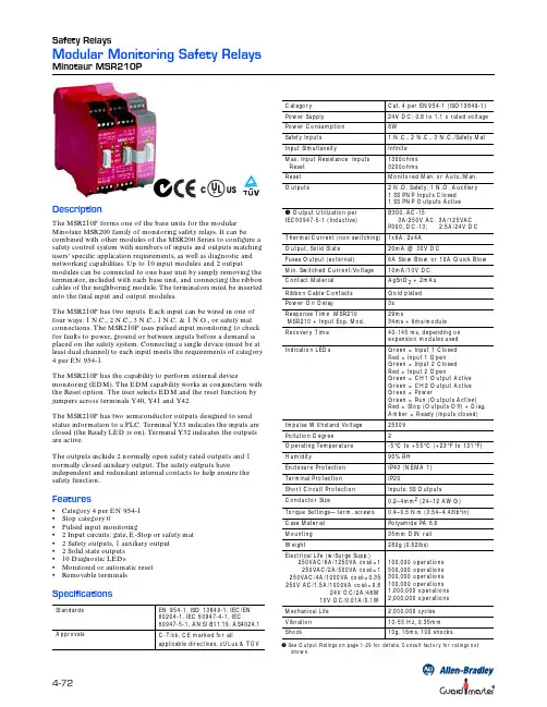 MSR210P中文资料