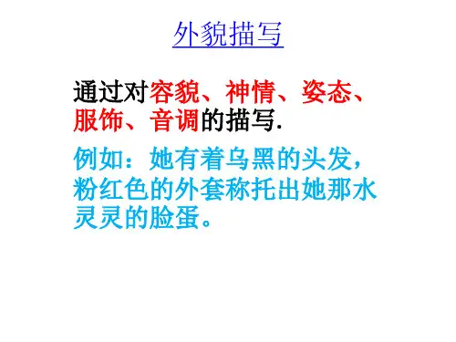 外貌描写与神态描写的区别