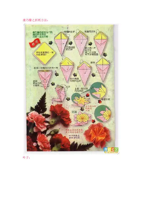 纸花折法