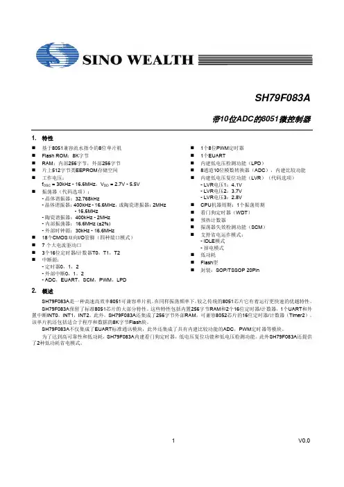 SH79F083A CV0.0