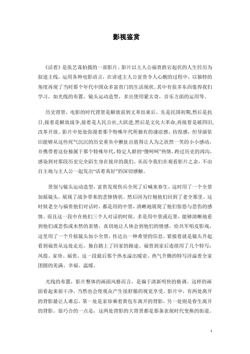 影视鉴赏
