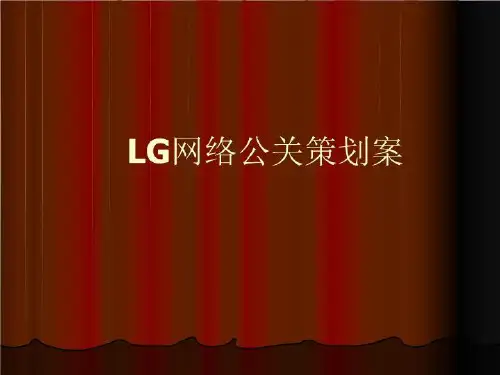 网络公关策划案 PPT课件