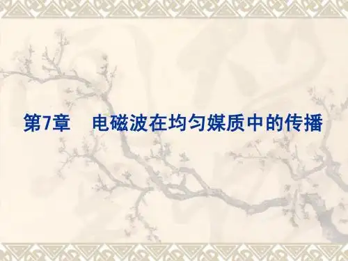 07第七章_均匀平面波(定稿10学时)