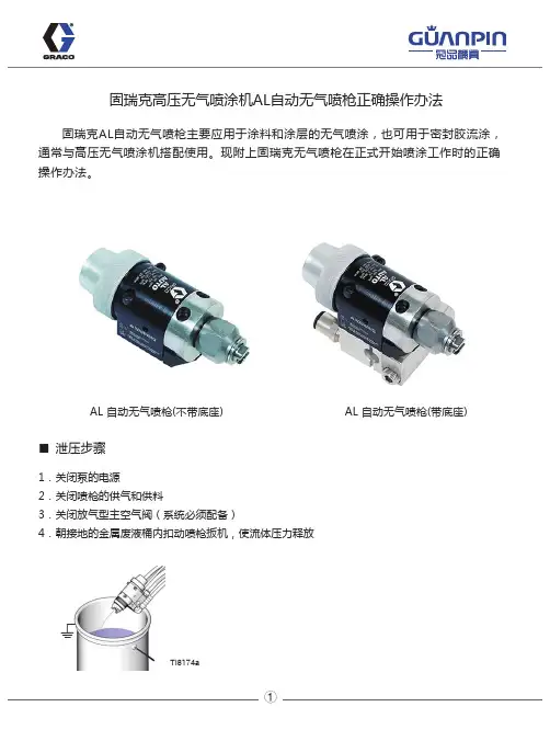 固瑞克高压无气喷涂机AL自动无气喷枪正确操作办法