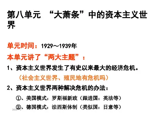 (2013历史)第27课  1929——1933年世界经济危机